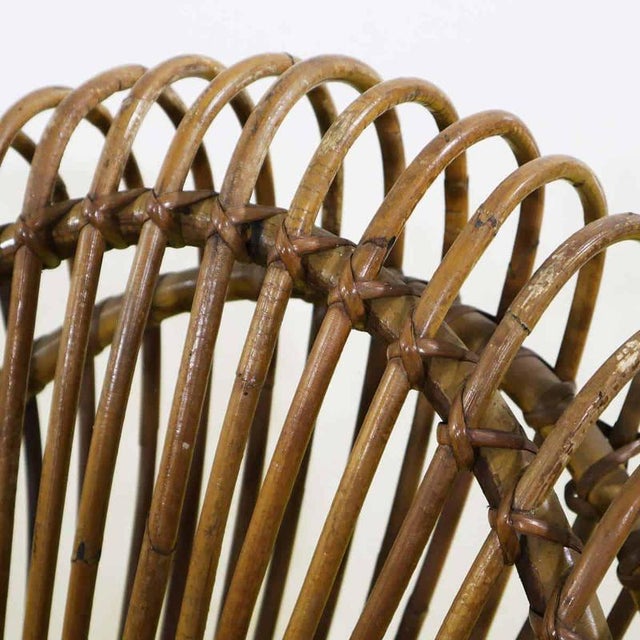 Rattan Ring Chairs and Table by Janine Abraham and Dirk Jan Rol, Set of 3 For Sale - Image 4 of 18