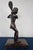 Mid 20th Century Mid Century Modern Solid Cast Brass Tennis Player Statue – Antiqued Patinated Brass Female Athlete Sculpture - Unsigned For Sale - Image 9 of 10