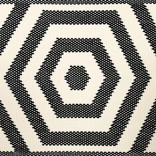 Traditional Schumacher Bees Knees Indoor/Outdoor Tape, Black For Sale - Image 3 of 4