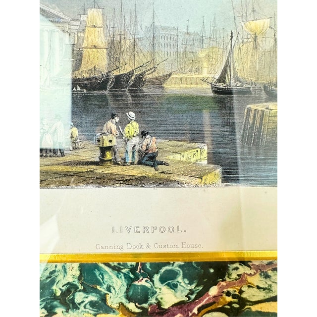 Green Antique Set of 2 Original Engravings by Various Artists For Sale - Image 8 of 12