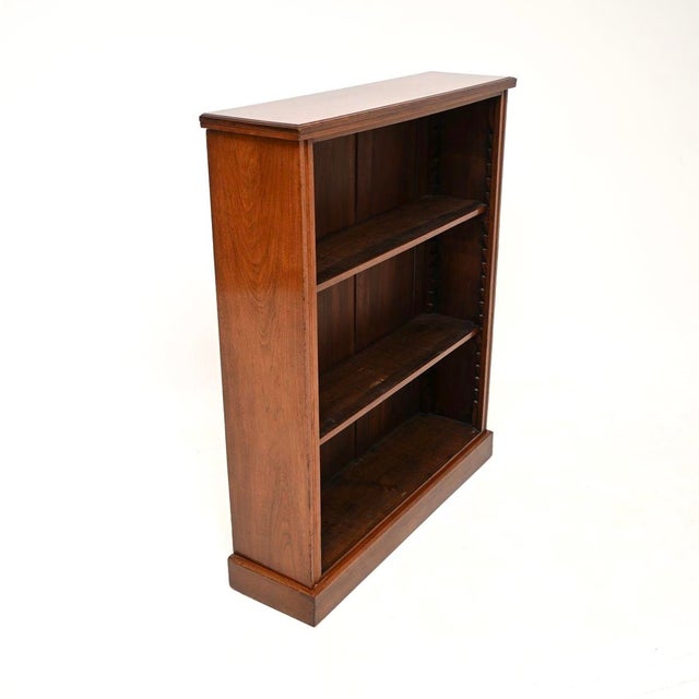 Antique Victorian Open Bookcase, 1860 For Sale - Image 4 of 11