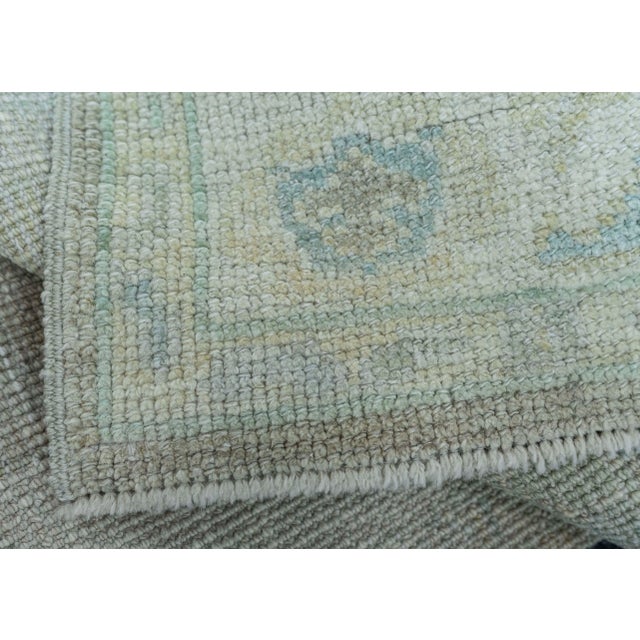 Turkish Oushak Rug 2'8" x 10'2" #19431 For Sale In Houston - Image 6 of 8