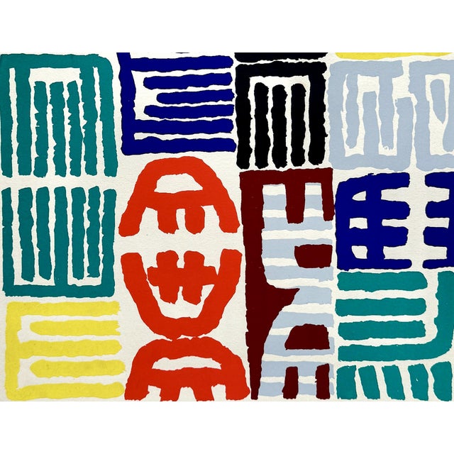 Giuseppe Capogrossi, Characters, Lithograph and Stencil, 1958 For Sale - Image 5 of 6
