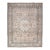 1970s Vintage Persian Handmade Wool Cotton Light Gray Area Rug For Sale