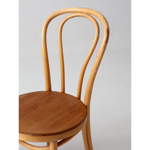 Vintage ZPM Radomsko Bentwood Cafe Chairs Pair For Sale - Image 15 of 17