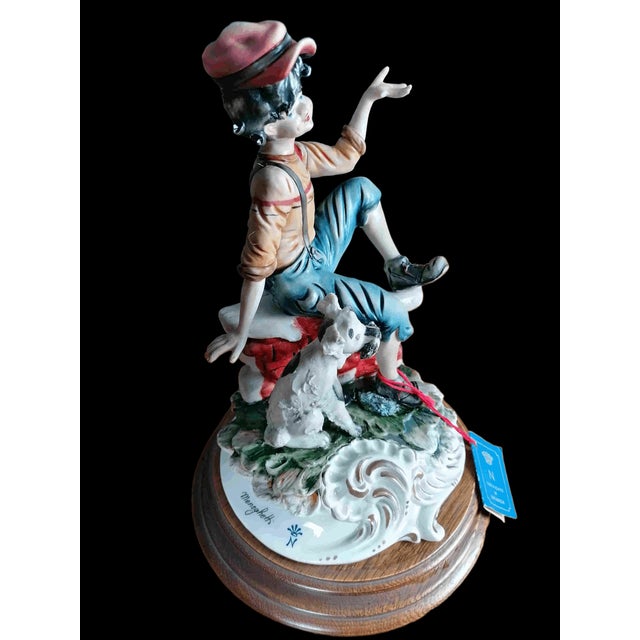Rustic Ceramic Figurine by Meneghetti for Capodimonte For Sale - Image 3 of 5