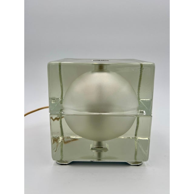 Cubosfera Table Lamp by Alessandro Mendini for Fidenza Vetraria, 1968, 1960s For Sale - Image 9 of 11
