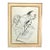 Huge Vintage Original William Gropper Ink Wash Figural Drawing Sketch Painting For Sale