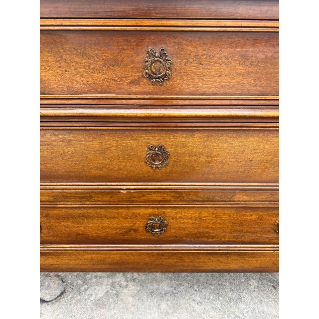 French 19th Century Louis XVI Solid Walnut Chest of Drawers For Sale - Image 10 of 12