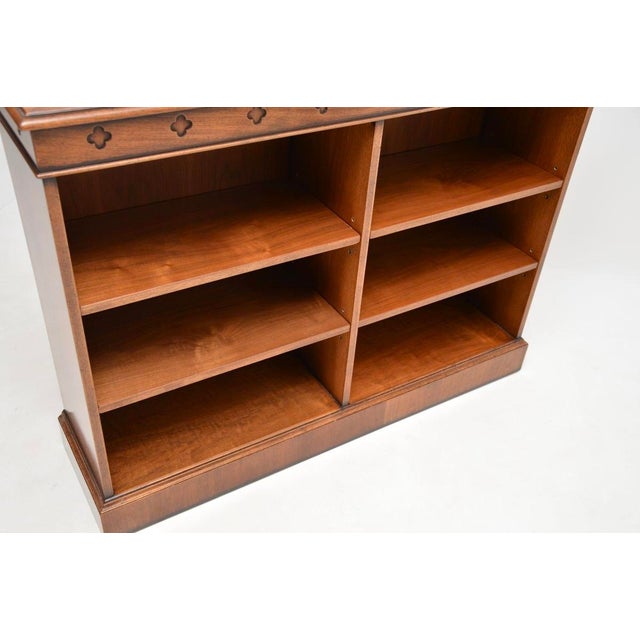 Burr Walnut Open Bookcase, 1950 For Sale - Image 10 of 11