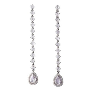 Natural rosecut diamond 2.18cts earring in 14k gold For Sale