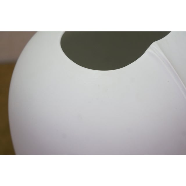 1980s German Hutschenreuther White Bisque Porcelain Bulbous Vase Urn 10" For Sale - Image 9 of 13