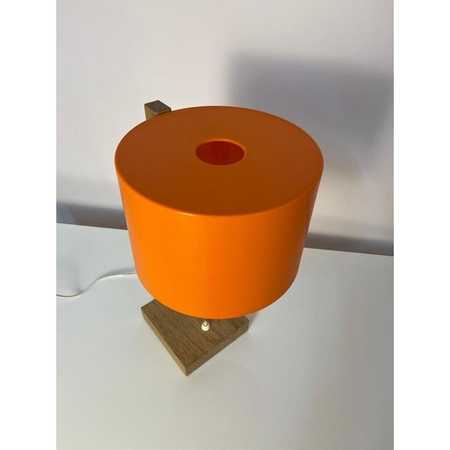 Wood Orange Oak Desk Lamp by Luxus Vittsjö For Sale - Image 7 of 11