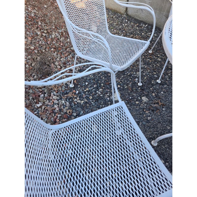 Vintage Woodard Sculptura Style Outdoor Patio Seating For Sale In New York - Image 6 of 12