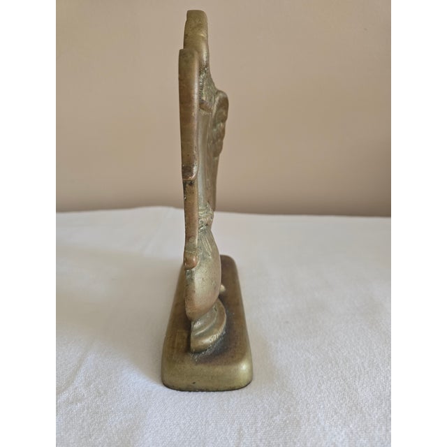 Antique 19th Century Brass Ho-Ho Bird Doorstop For Sale - Image 10 of 12