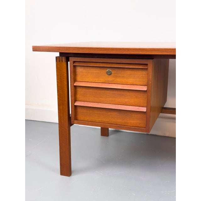 Mid-Century Modern Mid-Century Modern Teak Desk by Svend Åge Madsen for Sigurd Hansen, 1960s For Sale - Image 3 of 18