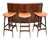 Vintage Danish Drinks Bar and Stools by Erik Buch and Johannes Andersen from Dyrlund, 1960, Set of 4 For Sale