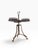 Traditional Vintage Maitland-Smith Trefold Tooled Leather & Brass Side Table For Sale - Image 3 of 16