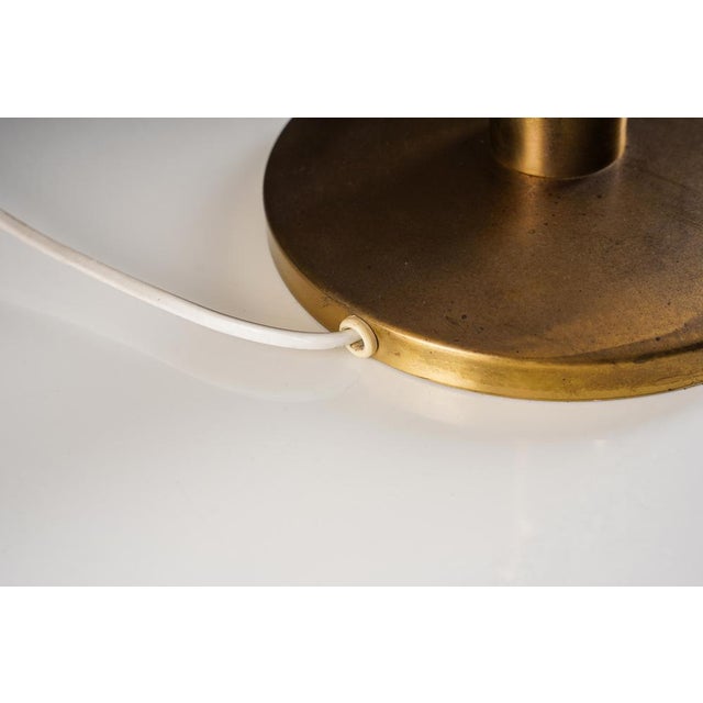 Metal Swedish Brass Table Lamp, 1950s For Sale - Image 7 of 14