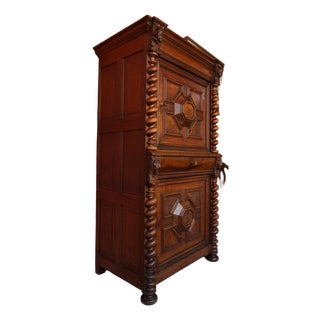 18th Century Baroque 2-Door Wardrobe For Sale