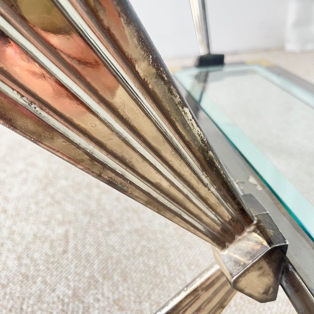 Vintage Italian Coffee Table in Glass, 1970s For Sale - Image 13 of 18