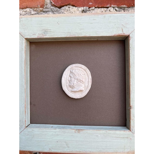 Classical Framed Grand Tour Intaglios in 1880s Pine Frame For Sale - Image 6 of 9