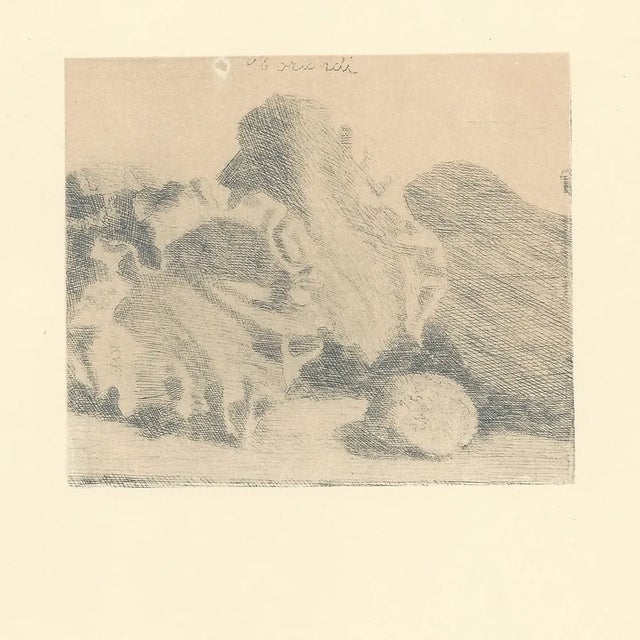 Giorgio Morandi, Still Life with Vase, Shells and Guitar, 1921-1957, Lithograph For Sale - Image 6 of 6