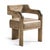 Brown Modern Western Leather & Hide Accent Armchair For Sale - Image 8 of 10