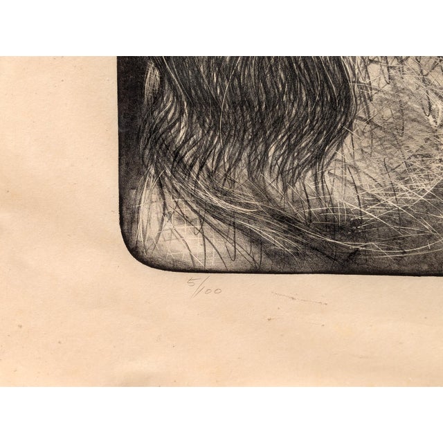 Luis Jiménez "Abuela" Modern Black and White Figurative Nude Lithograph Ed 5/100, 1997 For Sale - Image 11 of 11