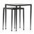 Contemporary Four Hands Dalston Nesting End Table - Raw Black For Sale - Image 3 of 8