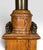 Brown Antique Victorian Converted Brass Column Lamp on Wood Base With 1786 Plaque For Sale - Image 8 of 17