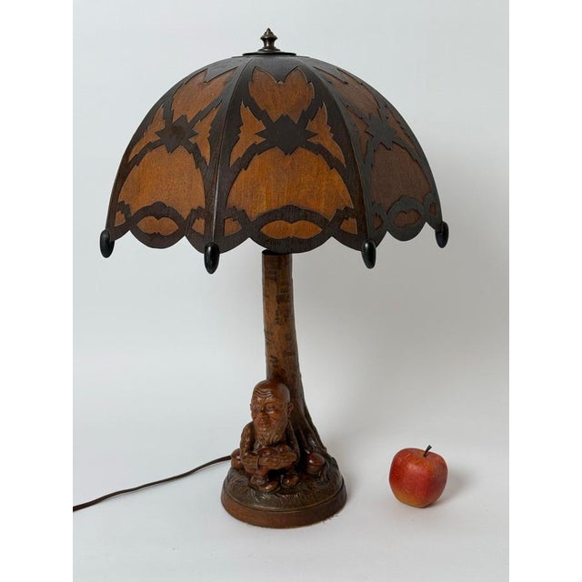 Take a look at this unique and extremely beautiful table lamp, which is a rare masterpiece of German craftsmanship and...