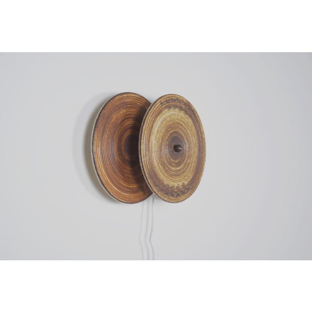1970s Danish Ceramic Model 1103 Wall Lamp by Axella Stentøj, 1970s For Sale - Image 5 of 9