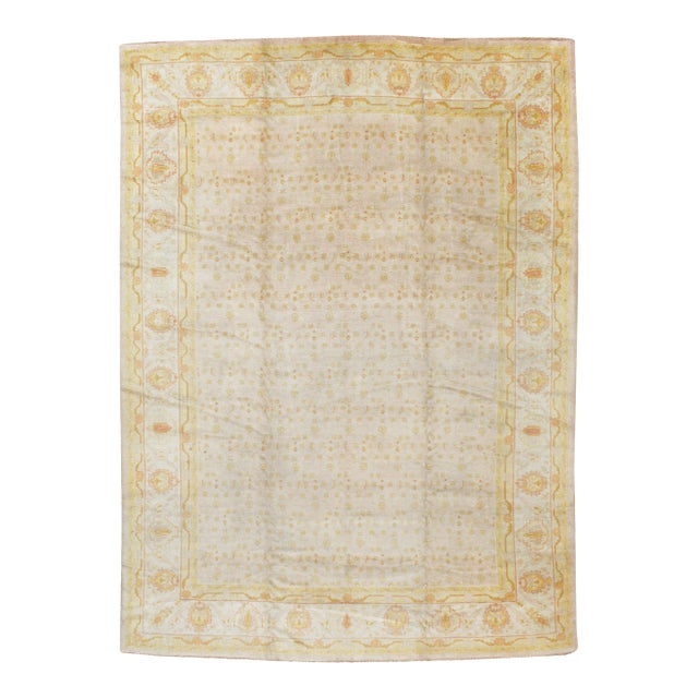 Galerie Shabab Collection Early 20th Century Turkish Oushak Carpet For Sale