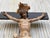 Wood Early 20th Century Art Decò Hand Carved Wooden Crucifix with Stunning Bronze Corpus of Christ For Sale - Image 7 of 18