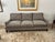 Hamilton Sofa by Bernhardt Furniture in excellent condition upholstered in grey/blue/tan velour type fabric and outlined...
