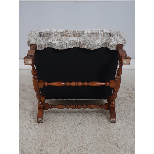 Pair of Tall Back William & Mary Style Wing Chairs For Sale - Image 18 of 18