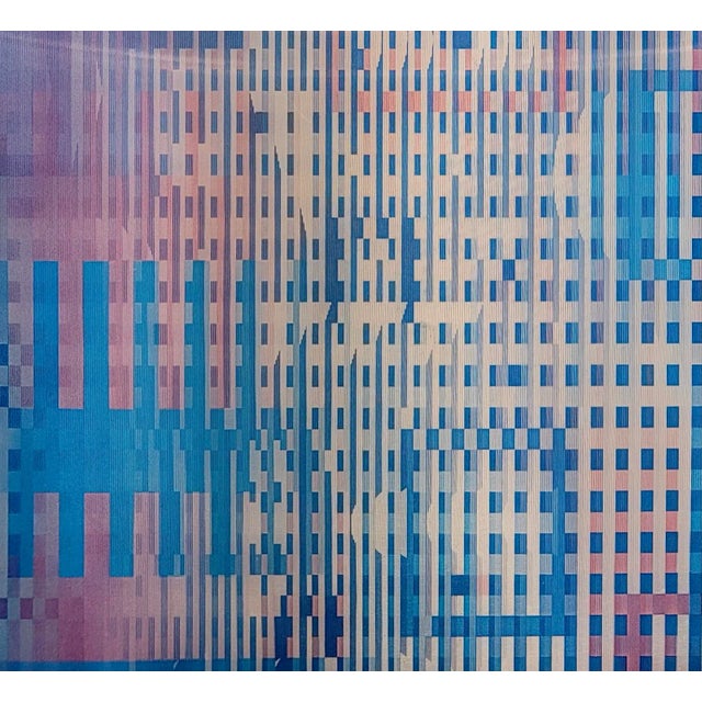 Cabin Yaacov Agam - Abstract Untitled -Original Vintage Agamograph in Colors For Sale - Image 3 of 9