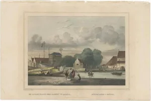Loading Dock in Batavia, 1844, Paper