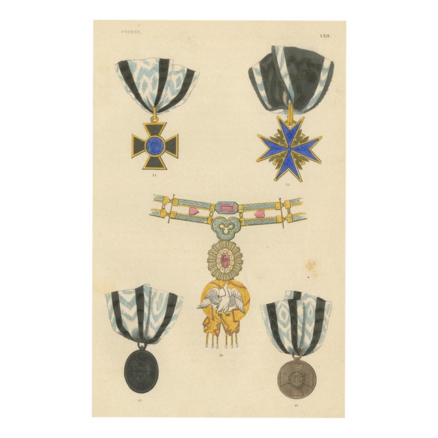 Orders of Prussia, 1844, Paper For Sale