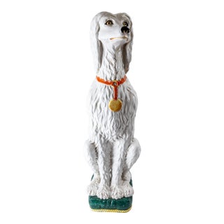 Mid-Century Italian Ceramic Figure of a Poodle Dog For Sale