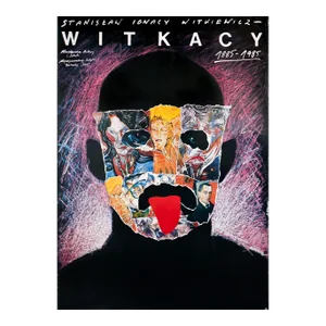 1985 Polish Poster, Witkacy 1885-1985, Pagowski