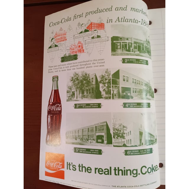 1950's Coca Cola "Safety Notebook". Notebook is in excellent condition. Approximate dimensions: 8" x 10 1/2" Stock #331126