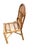 Wood Late 20th Century Rattan Wicker Desk Chair For Sale - Image 7 of 11