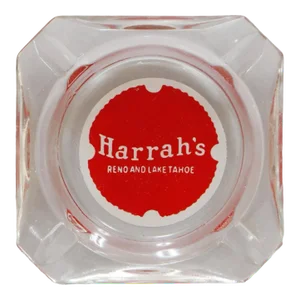 Harrah’s Square Glass Ashtray