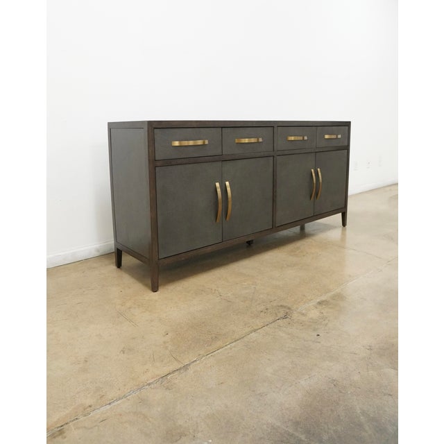 Bassett Bassett Emilia Shagreen Credenza For Sale - Image 4 of 18