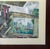 Blue Mid Century Karl Sherman Gouache Painting, Signed For Sale - Image 8 of 9