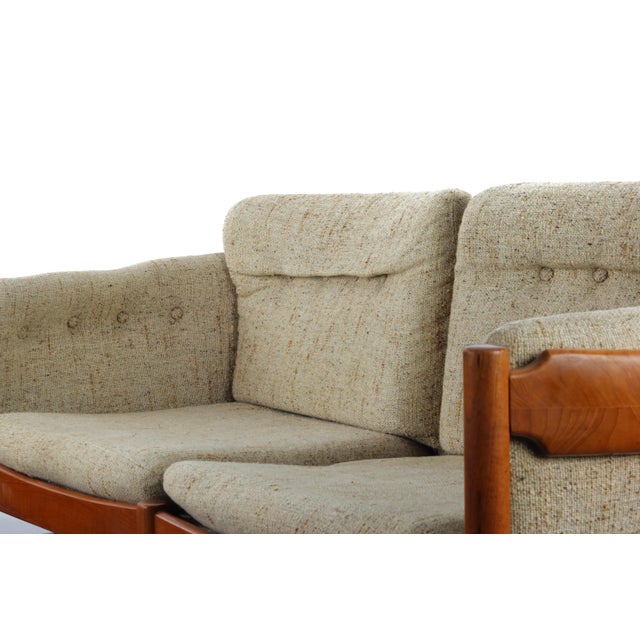 Wood Mid Century Danish Modern Sofa in Solid Old Age Teak by Jydsk Mobelvaerk For Sale - Image 7 of 8