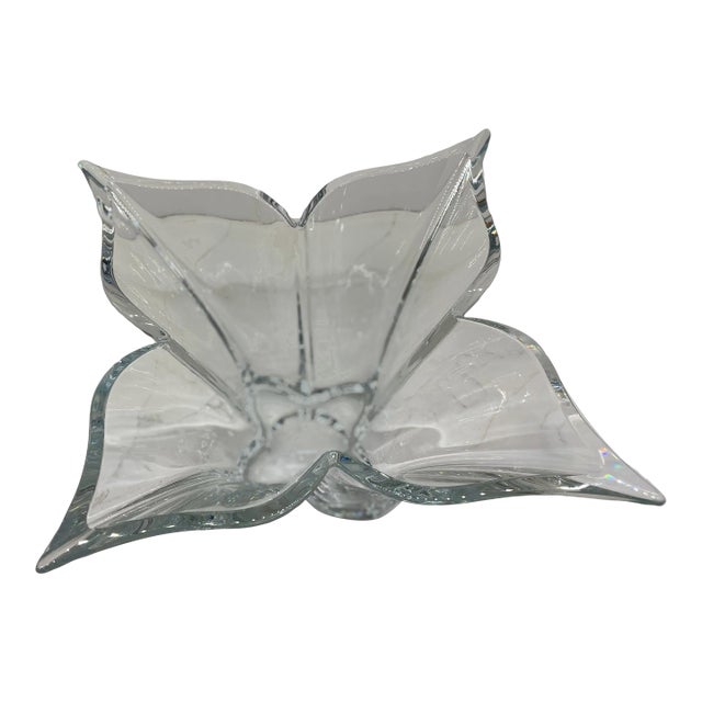 Mikasa Crystal Bowl - Florale Centerpiece For Sale