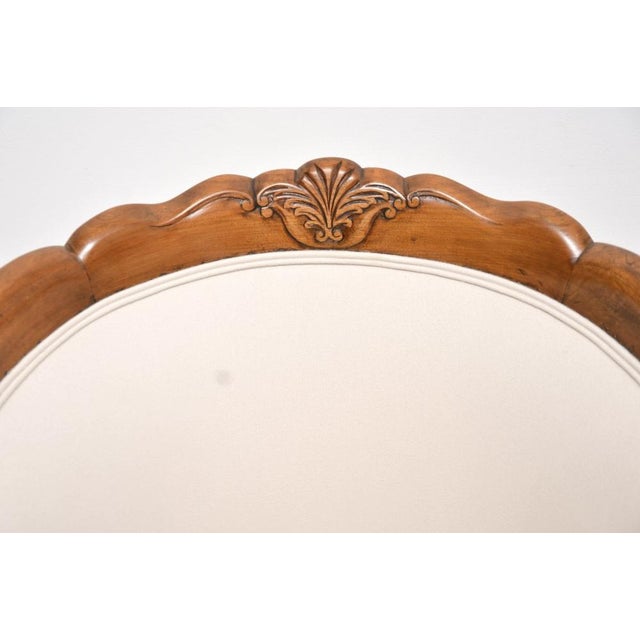 Wood Antique Queen Anne Style Walnut Tub Armchairs, 1920, Set of 2 For Sale - Image 7 of 11